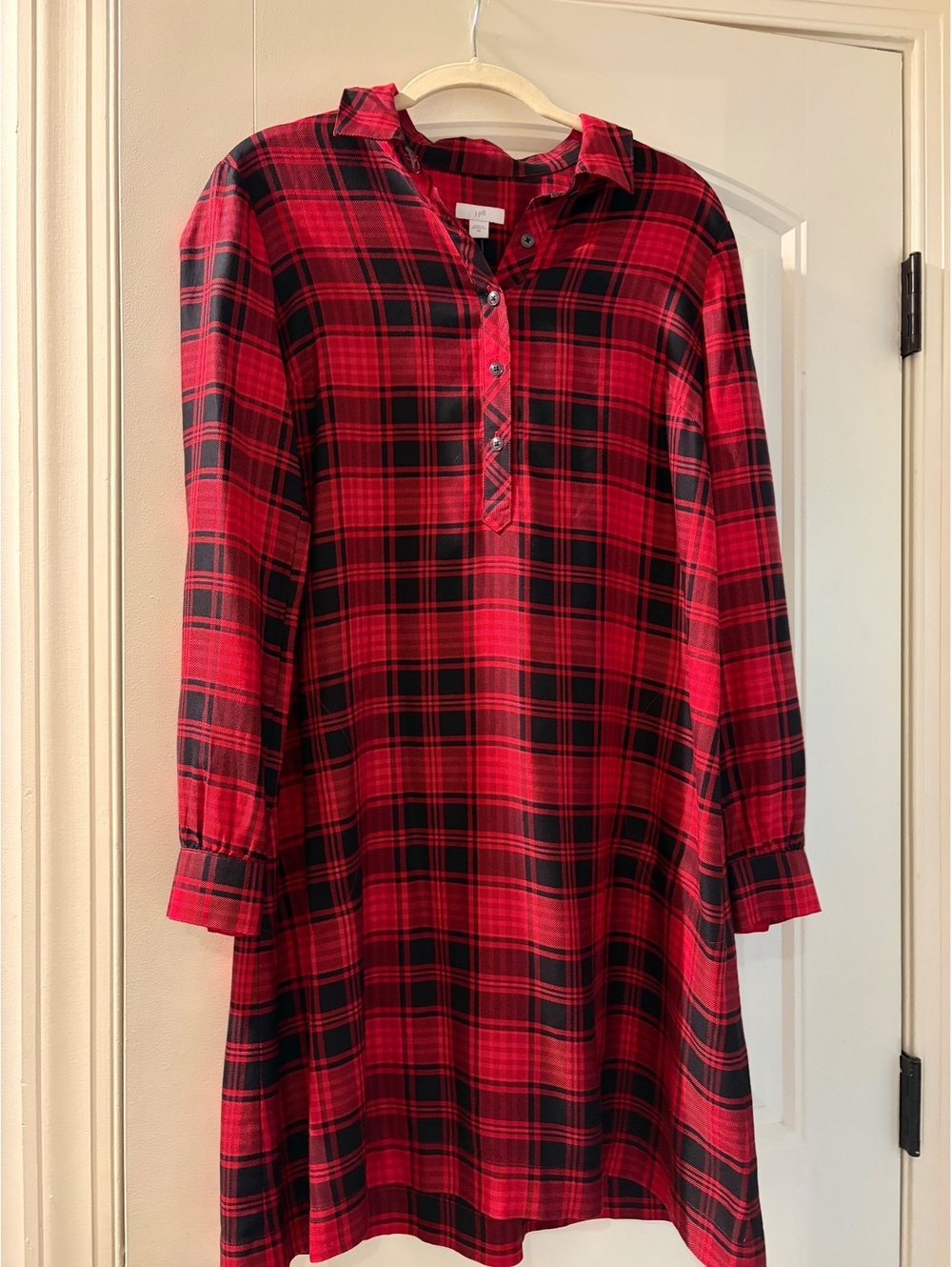 Preppy plaid cottagecore dress